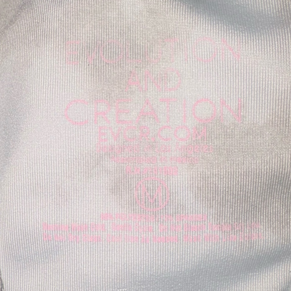 Evolution and Creation Black & White Tie-Dye Racerback Crop - Picture 2 of 4